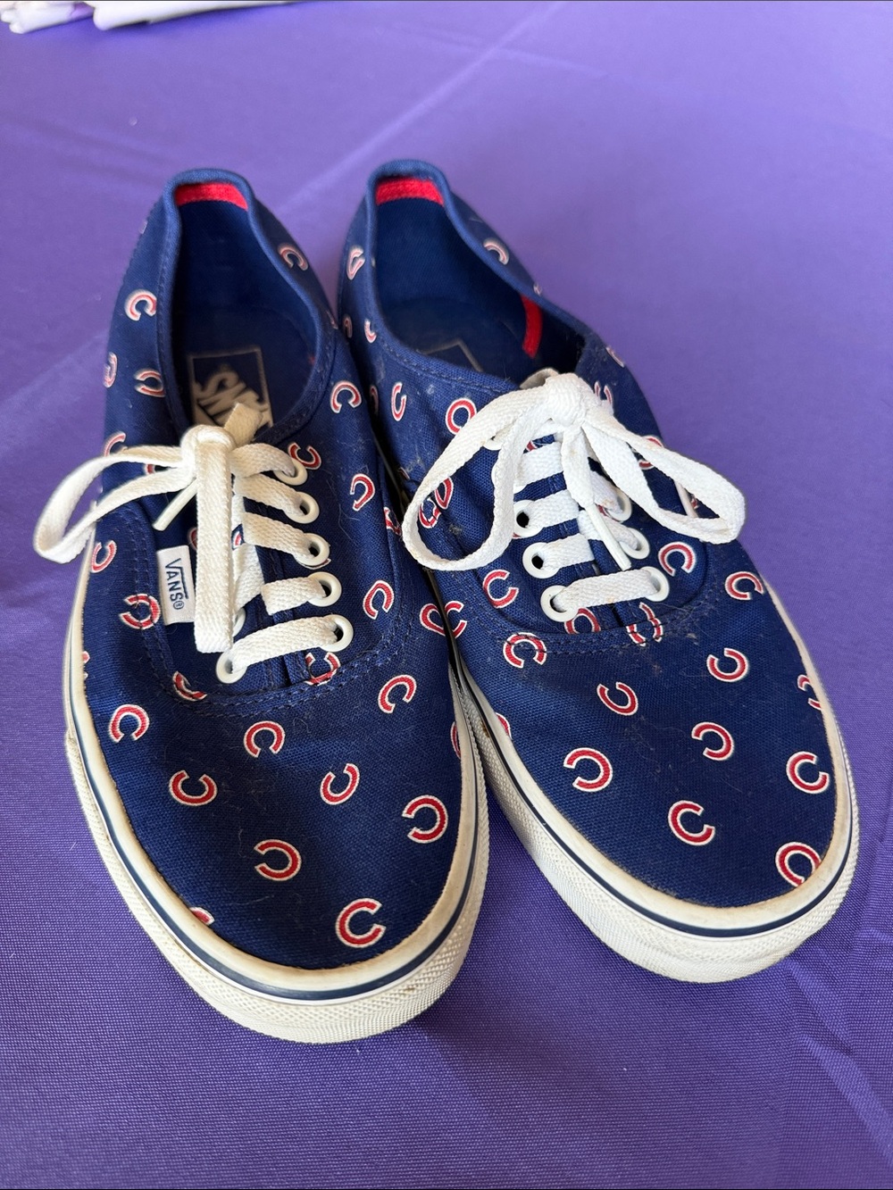Chicago Cubs MLB Vans off the Wall  Women’s Shoes
Size 8.5